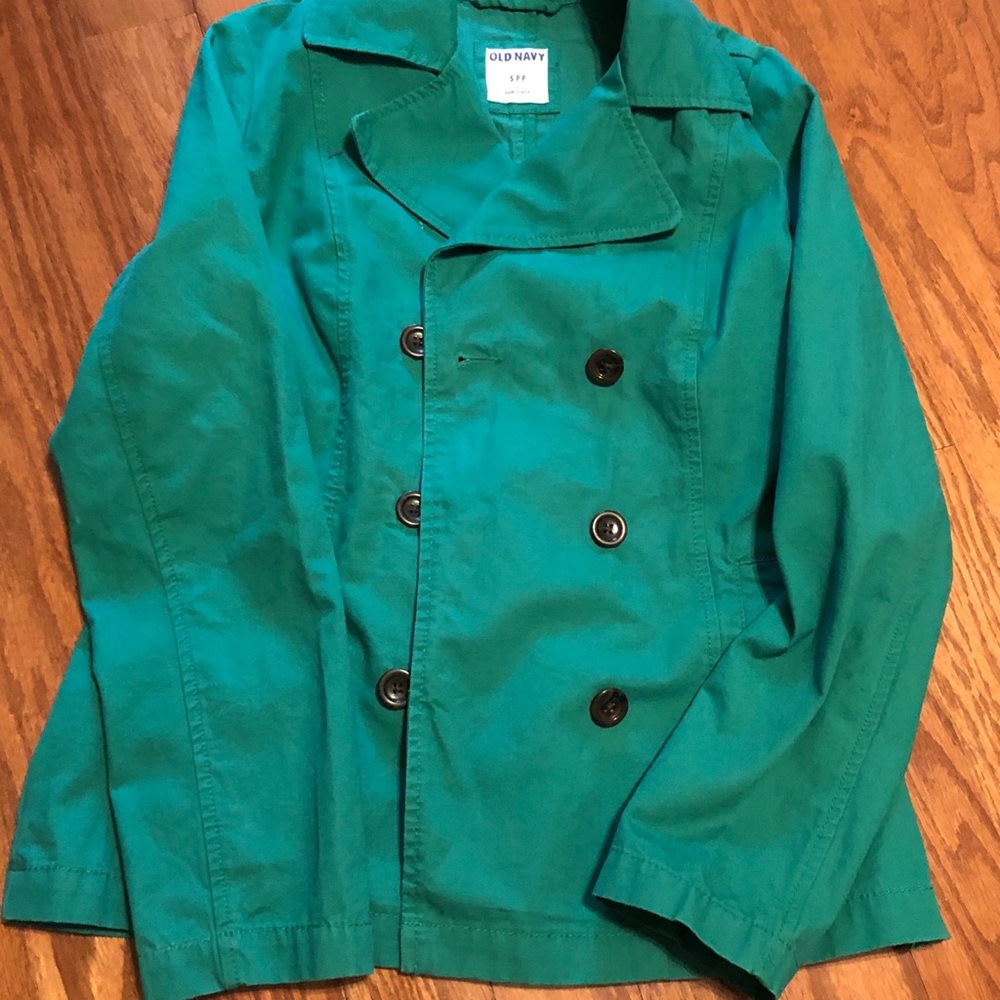 Old Navy shamrock green “Peacoat”, size small.